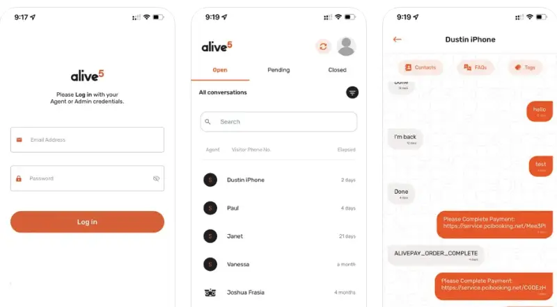 alive5 - Cross-platform mobile app development project